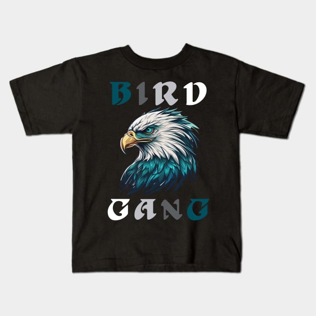 Eagle Bird Gang Funny Philadelphia Kids T-Shirt by DonVector